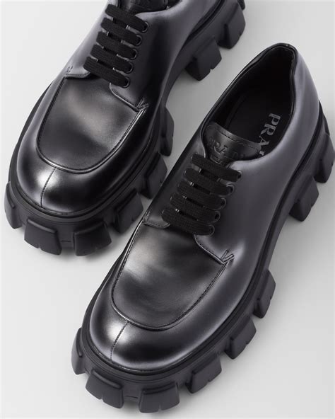 prada glitzer schuhe|prada monolith shoes.